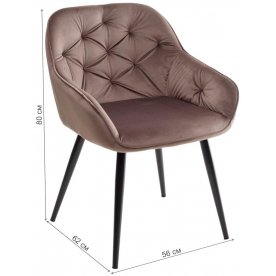 Стул на металлокаркасе Breeze bluvel-38