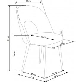 Стул на металлокаркасе K384