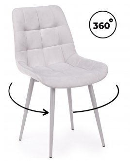 Стул на металлокаркасе Челси 360 П светло-серый (zd 960) / серый