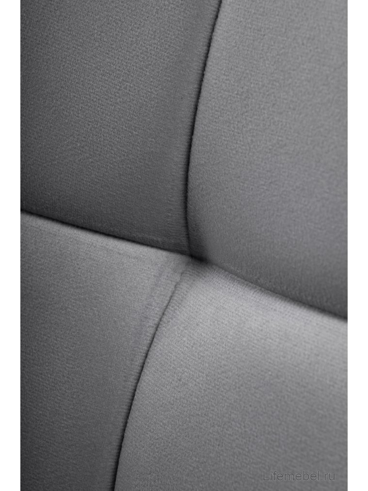 Стул на металлокаркасе Челси К серый велюр (velutto 32) / белый