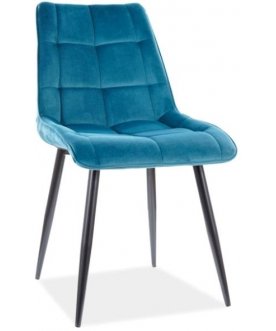 Стул на металлокаркасе Chic D бирюзовый / черный