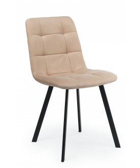 Стул на металлокаркасе Чилли бежевый / черный