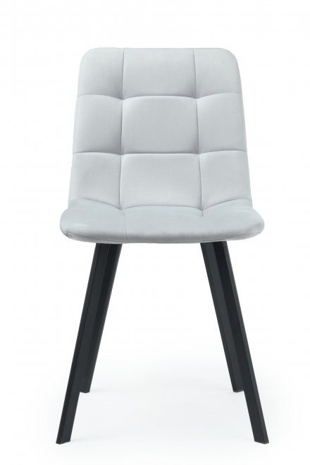 Стул на металлокаркасе Чилли светло-серый / черный