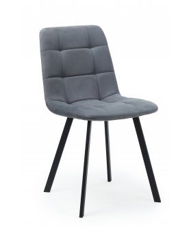 Стул на металлокаркасе Чилли темно-серый / черный
