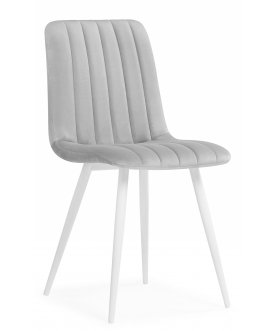 Стул на металлокаркасе Дани светло-серый (zd 960) / белый