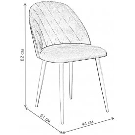 Стул на металлокаркасе 302