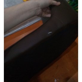 Стул на металлокаркасе Flor gray / brown / black