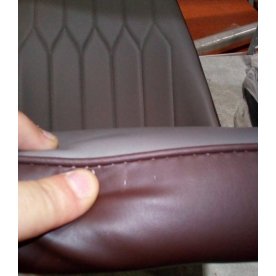 Стул на металлокаркасе Flor gray / brown / black