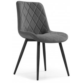 Стул на металлокаркасе Fox dark gray