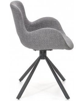 Дизайнерский стул K475 серый / черный