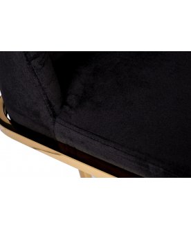 Дизайнерский стул GY-83650 велюр черный / золото