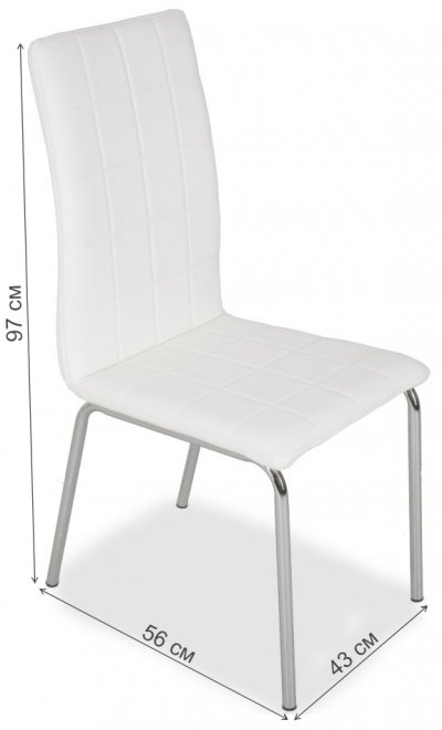Стул на металлокаркасе LH-13 white (s2)
