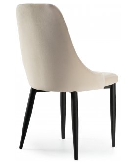 Стул на металлокаркасе Kora beige / black