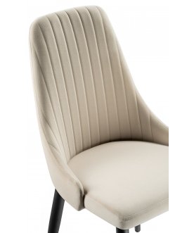 Стул на металлокаркасе Kora beige / black