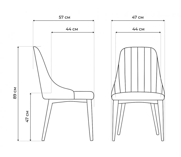 Стул на металлокаркасе Kora beige / black