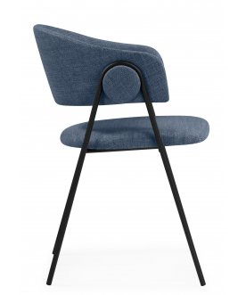 Стул-кресло Криспиан синий / черный