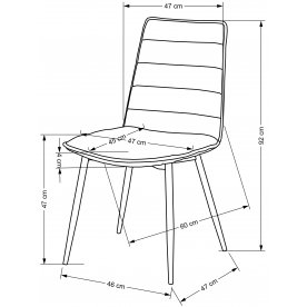 Стул на металлокаркасе K493