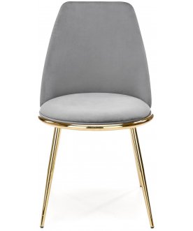 Дизайнерский стул K460 серый / золотой