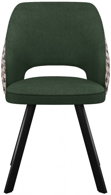 Стул на металлокаркасе поворотный DikLine 274 зеленый / черный