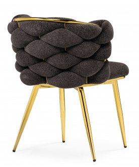 Стул на металлокаркасе Rendi gold / gray