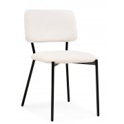 бежевая ткань букле / черный