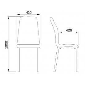 Стул на металлокаркасе Saturn