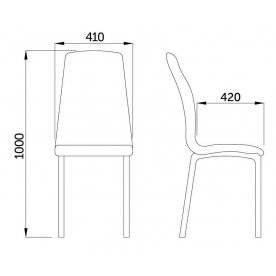 Стул на металлокаркасе Saturn