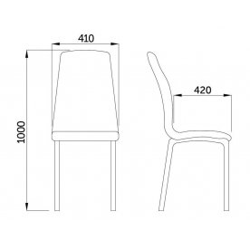 Стул на металлокаркасе Saturn