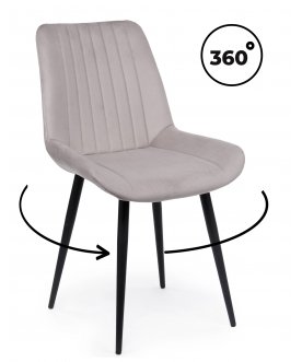 Стул на металлокаркасе Седа 360 латте (zd 290) / черный