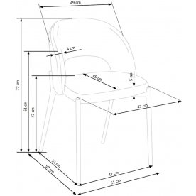 Стул на металлокаркасе Сергор