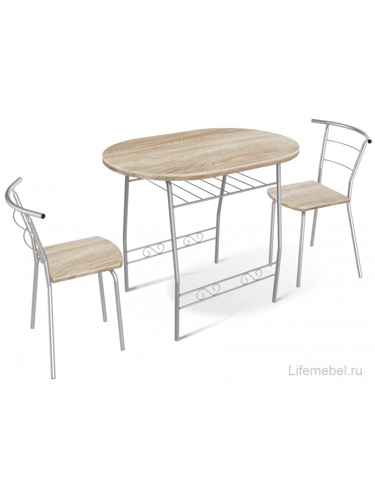 Стул на металлокаркасе SHT-S53 дуб сонома / металлик