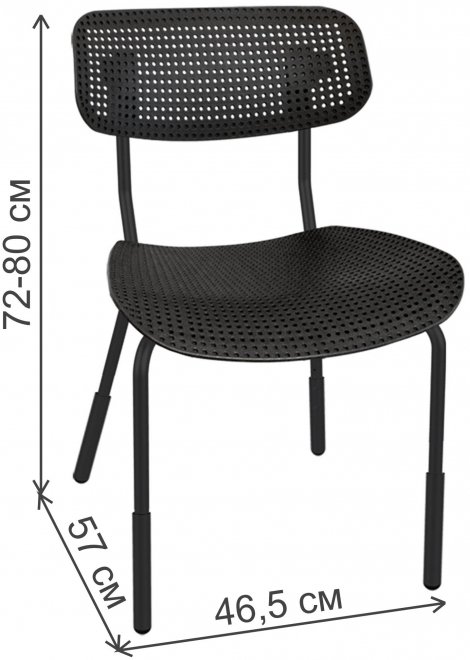 Стул на металлокаркасе Точка роста SHT-S85PB-1 черный / черный муар