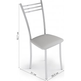 Стул на металлокаркасе Silver