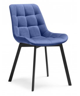 Стул на металлокаркасе Стронг синий ZD 754 / чёрный