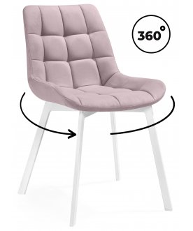 Стул на металлокаркасе Стронг розовый hl 41 / белый