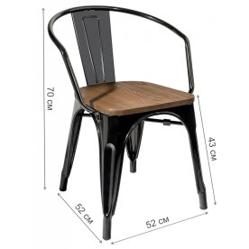 Стул на металлокаркасе Тиоли