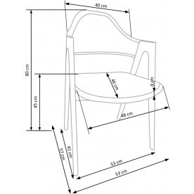 Стул на металлокаркасе Варра