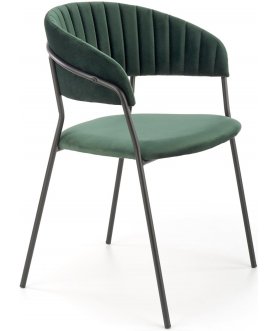 Дизайнерский стул K426 темно-зеленый / черный