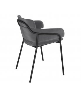 Металлический стул Sheffilton SHT-S143 Угольно-серый/черный муар