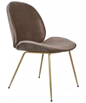 Стул на металлокаркасе Scoop taupe