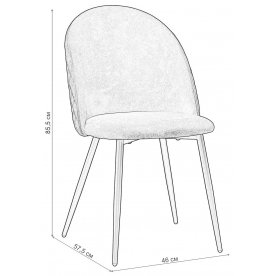 Стул на металлокаркасе Славогарди