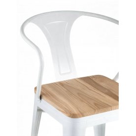 Стул на металлокаркасе Тиоли Арм Вуд