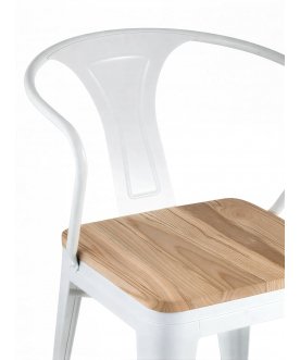 Стул на металлокаркасе Тиоли Арм Вуд