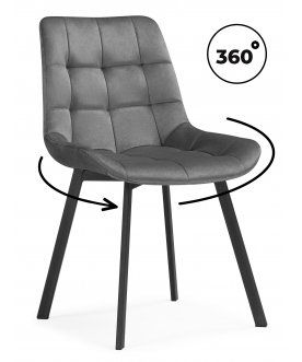 Стул на металлокаркасе Стронг светло-серый (ZD 960) / черный