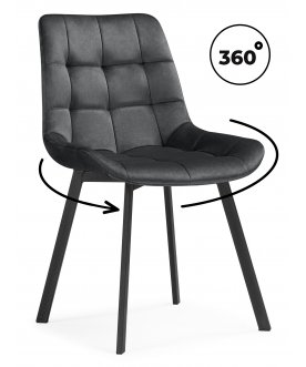 Стул на металлокаркасе Стронг темно-серый (ZD 995) / черный