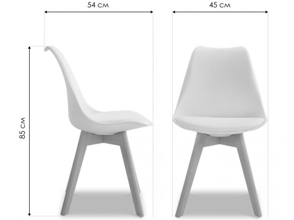 Деревянный стул Pioneer белый / деревянный