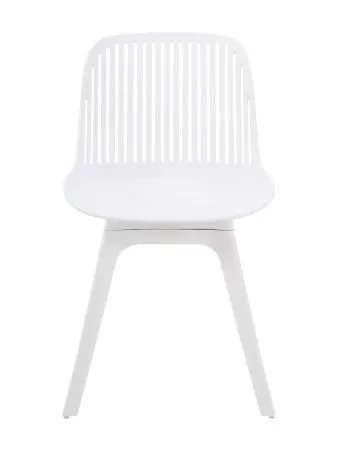 Пластиковый стул Grace белый / белые ноги