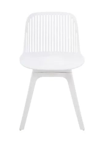 Пластиковый стул Grace белый / белые ноги