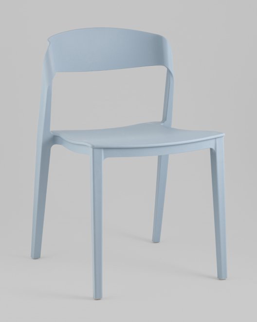 Пластиковый стул Майло, пластик голубой
