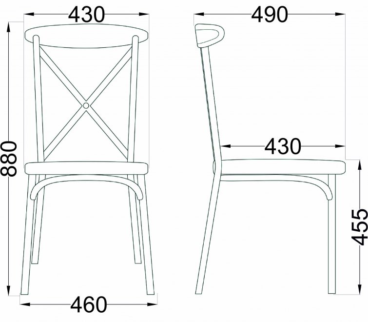 Пластиковый стул Raff белый
